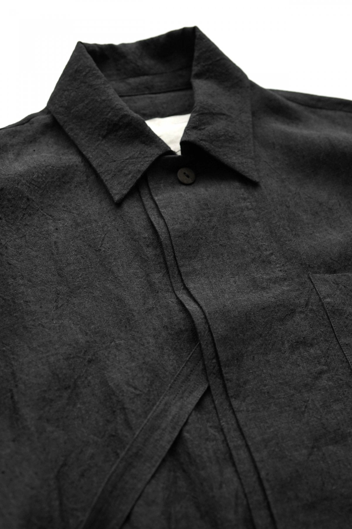 toogood - THE GLASSBLOWER JACKET - LAUNDERED LINEN - CHARCOAL