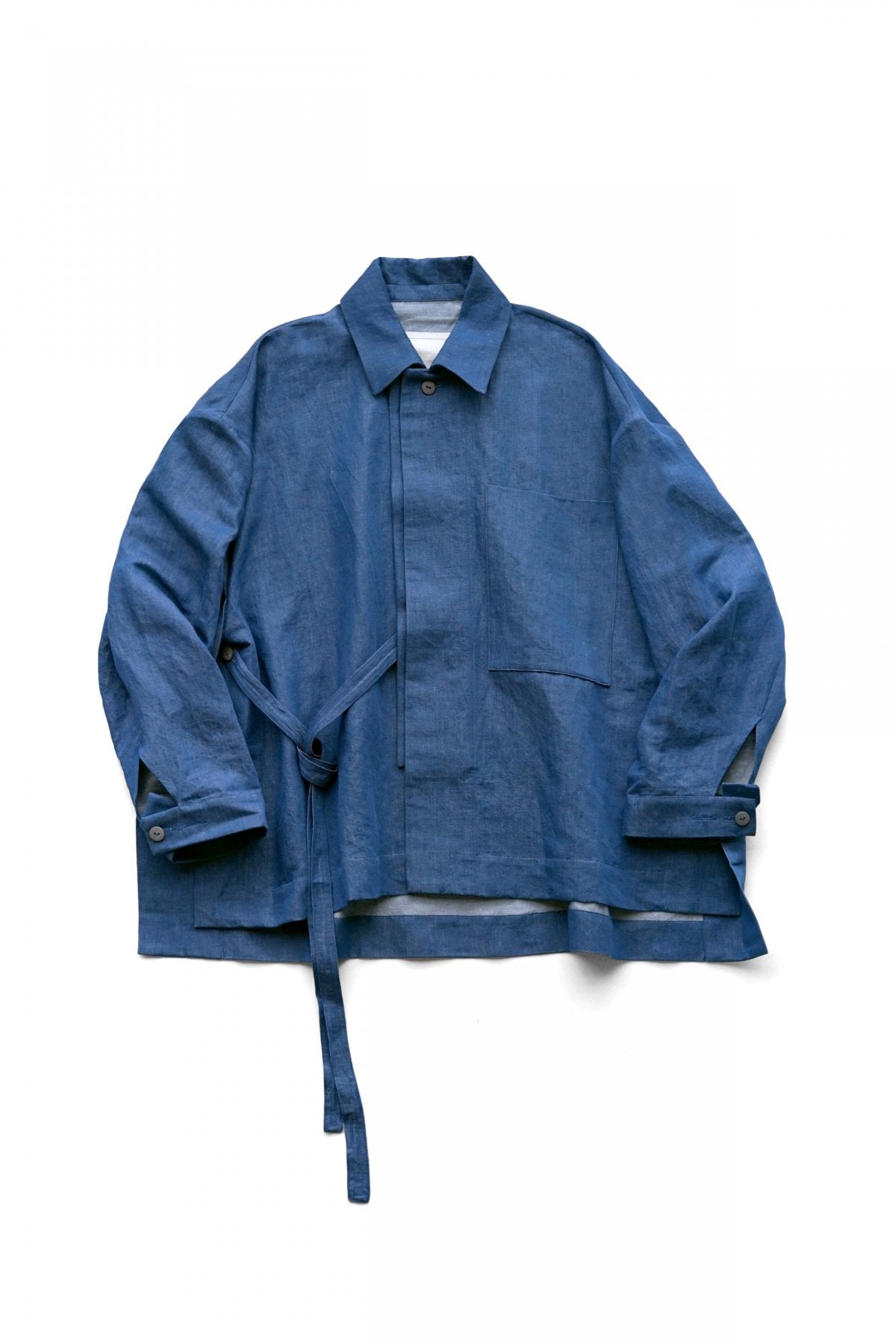 toogood - THE GLASSBLOWER JACKET - LINEN COTTON DRILL - INDIGO