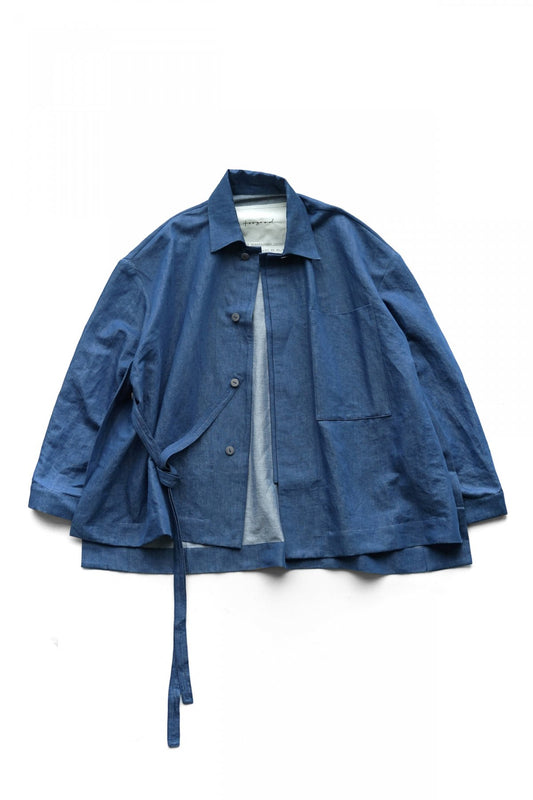 toogood - THE GLASSBLOWER JACKET - LINEN COTTON DRILL - INDIGO