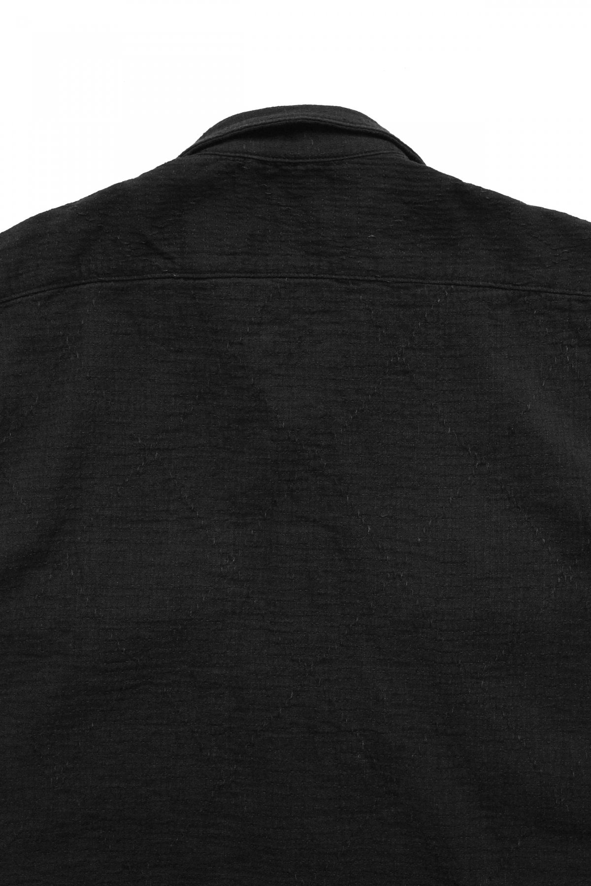 Porter Classic - SASHIKO STRETCH KEROUAC SHIRT - BLACK