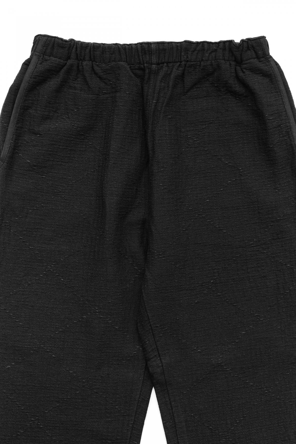 Porter Classic - SASHIKO STRETCH SLIM PANTS - BLACK