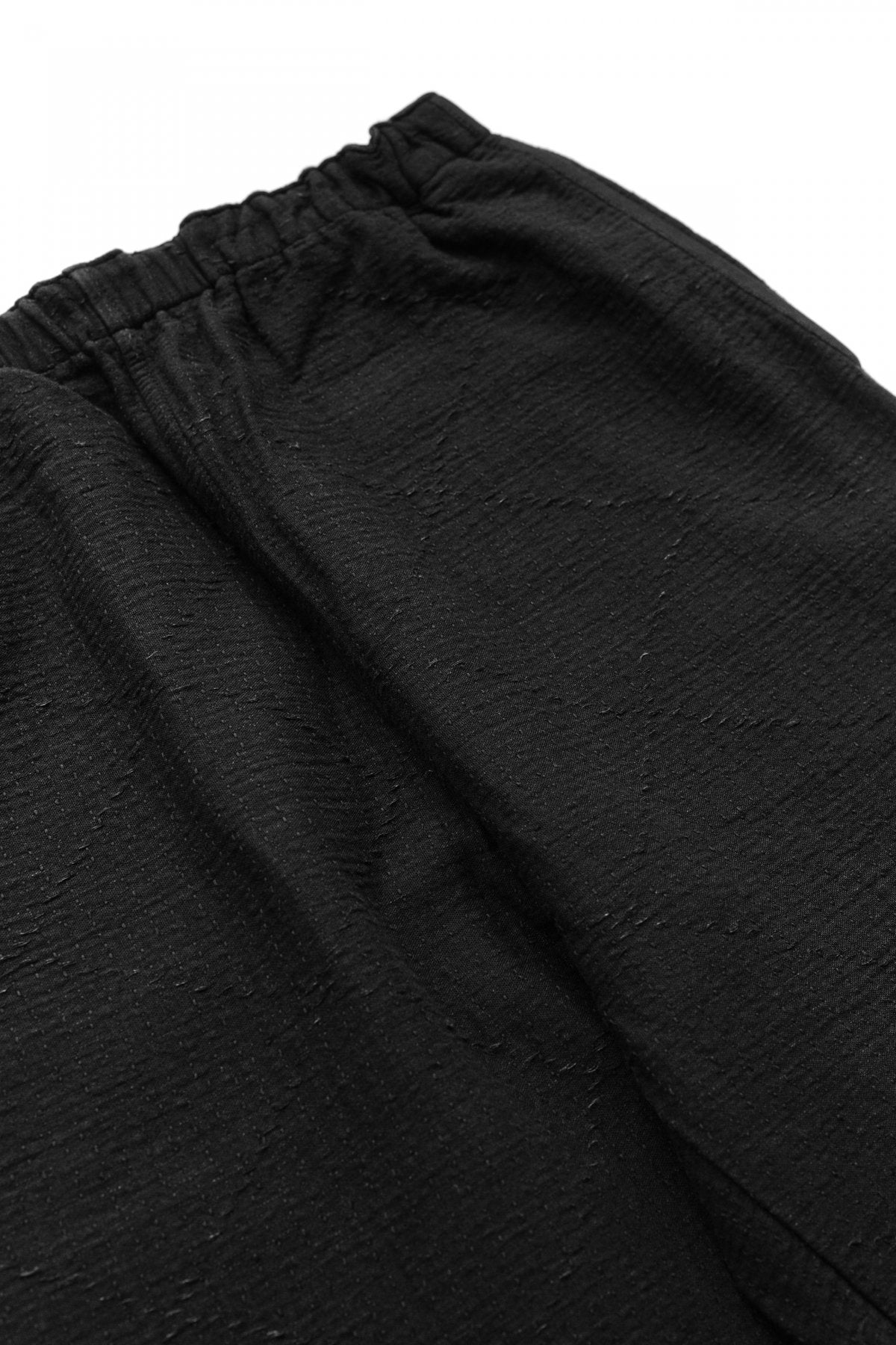 Porter Classic - SASHIKO STRETCH SLIM PANTS - BLACK