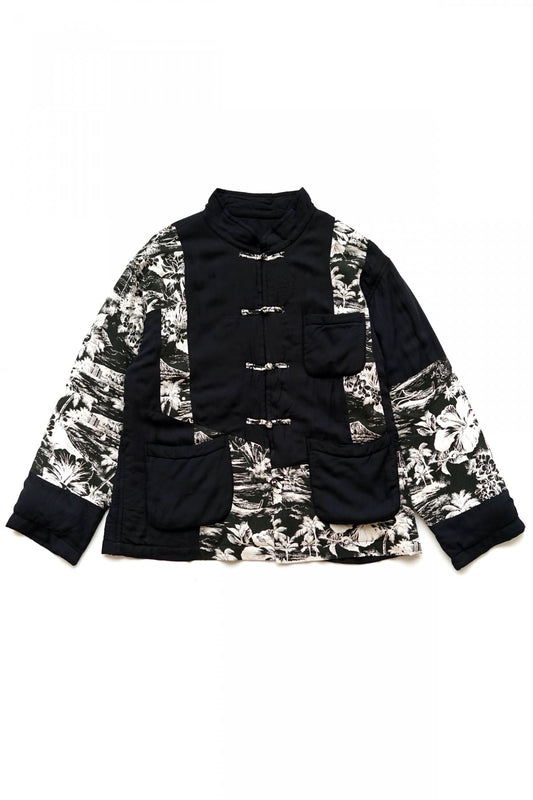 Porter Classic - ALOHA CHINESE JACKET PATCHWORK - BLACK