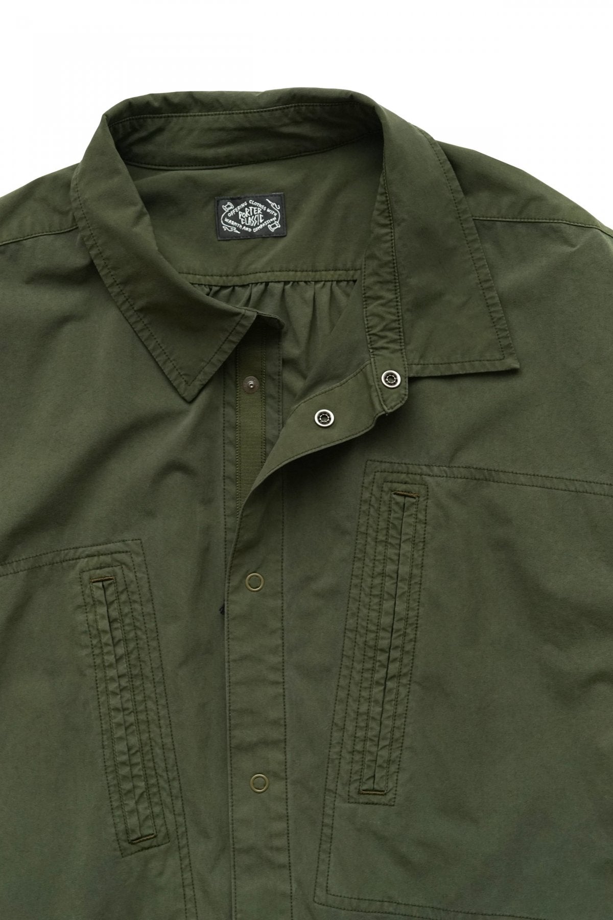 Porter Classic - SUPER NYLON STRETCH MILITARY SHIRT - OLIVE