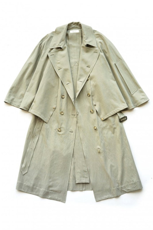 WRYHT - TRENCH MANTLE DRESS - EUCALYPTUS