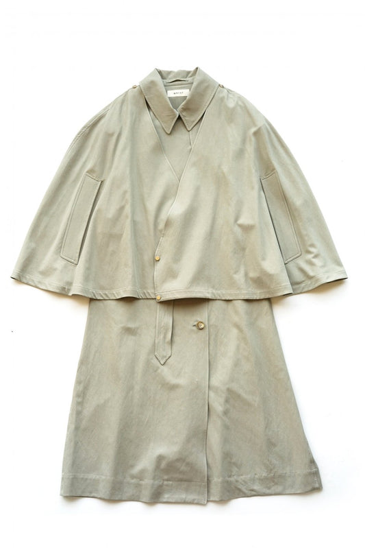 WRYHT - TRENCH MANTLE DRESS - EUCALYPTUS