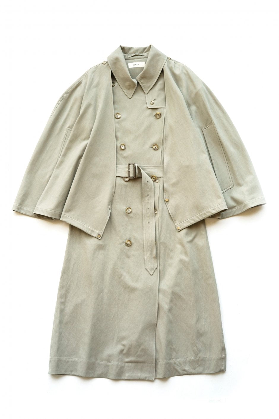 WRYHT - TRENCH MANTLE DRESS - EUCALYPTUS