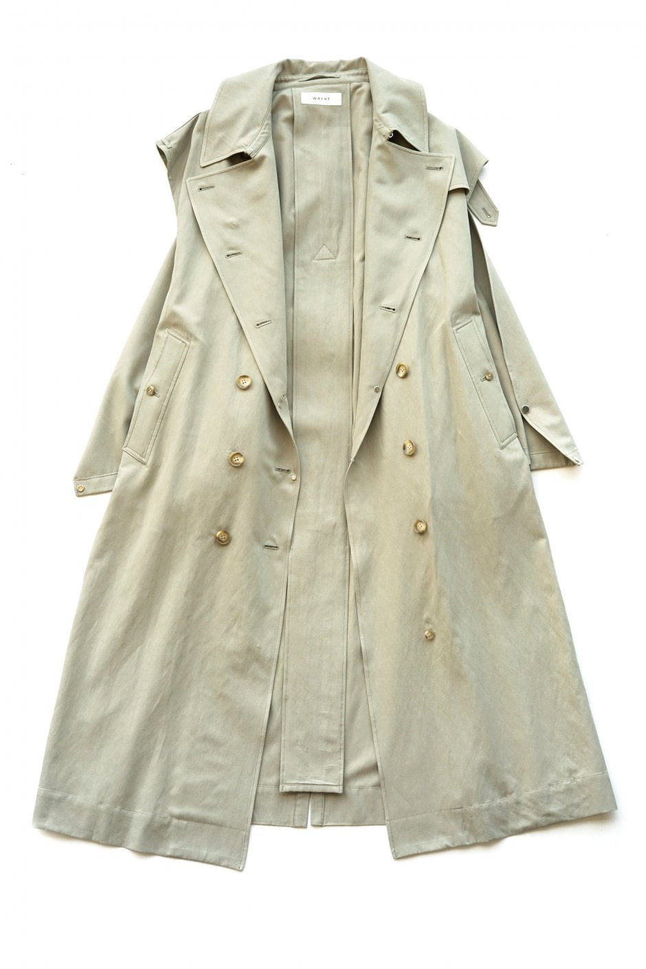 WRYHT - TRENCH MANTLE DRESS - EUCALYPTUS