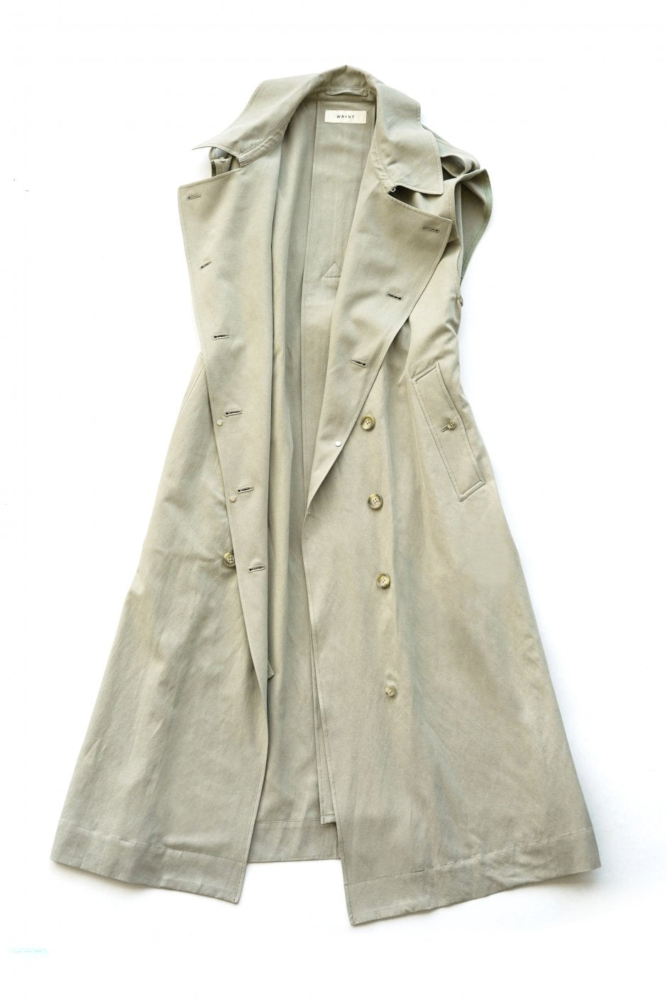 WRYHT - TRENCH MANTLE DRESS - EUCALYPTUS