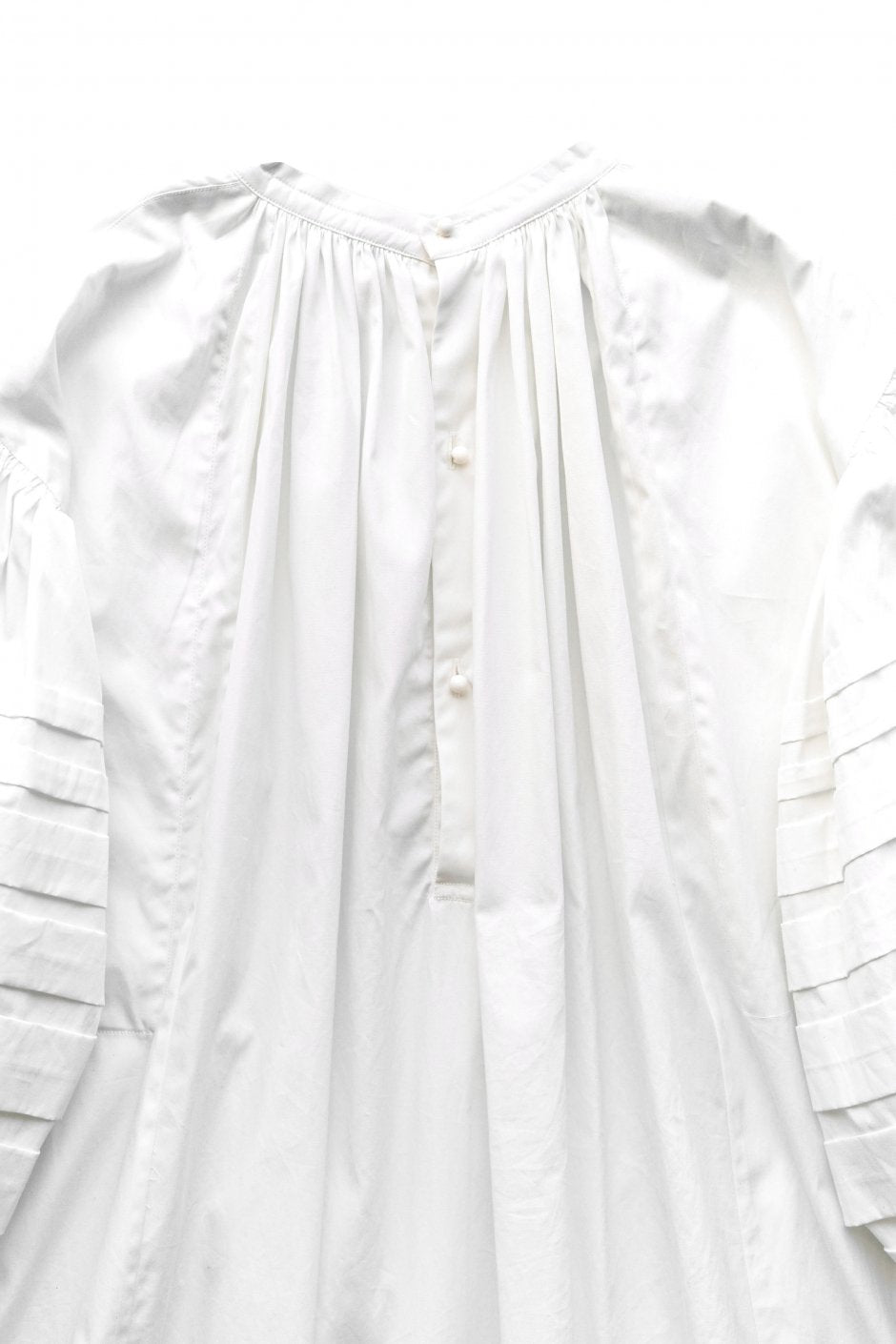 WRYHT - CHO-CHIN SLEEVE FOLK DRESS - WHITE