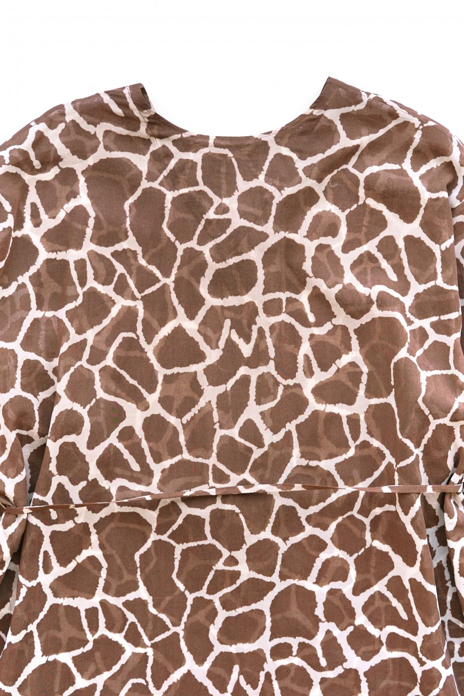 WRYHT - SLIT NECK PAJAMA DRESS - GIRAFFE ESPRESSO