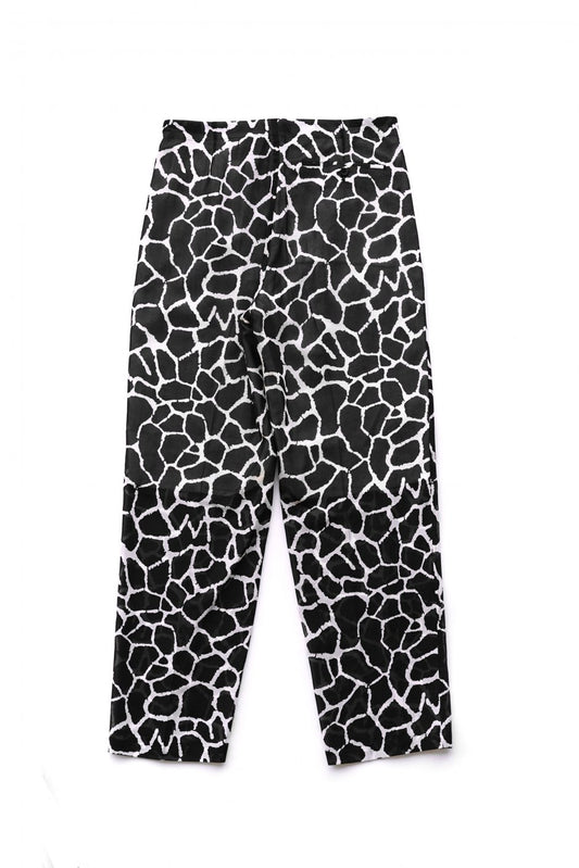 WRYHT - STRINGS WAIST TROUSER - GIRAFFE BLACK