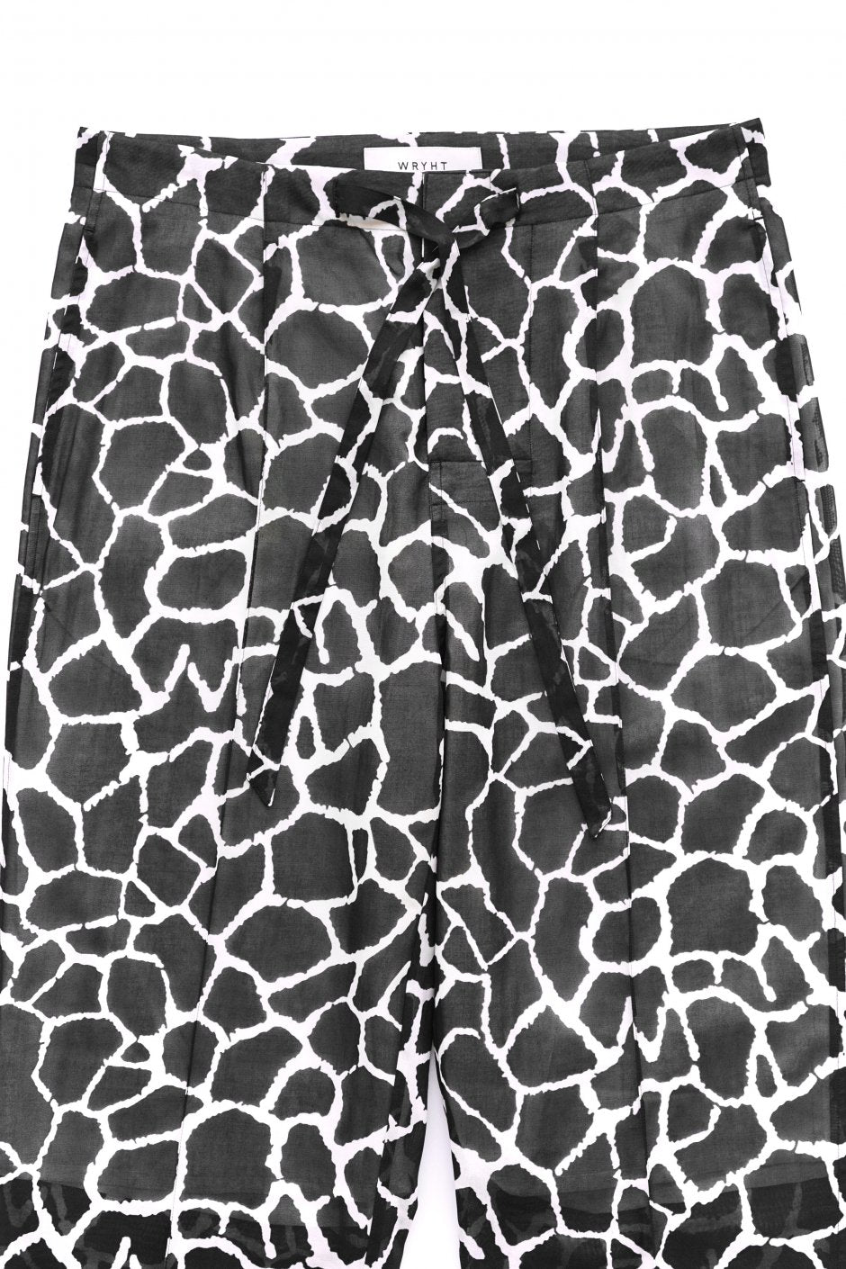 WRYHT - STRINGS WAIST TROUSER - GIRAFFE BLACK