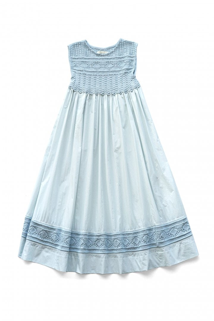 WRYHT ★★★ - EXCLUSIVE LACE PETTICOAT PATTERN DRESS - AZUR