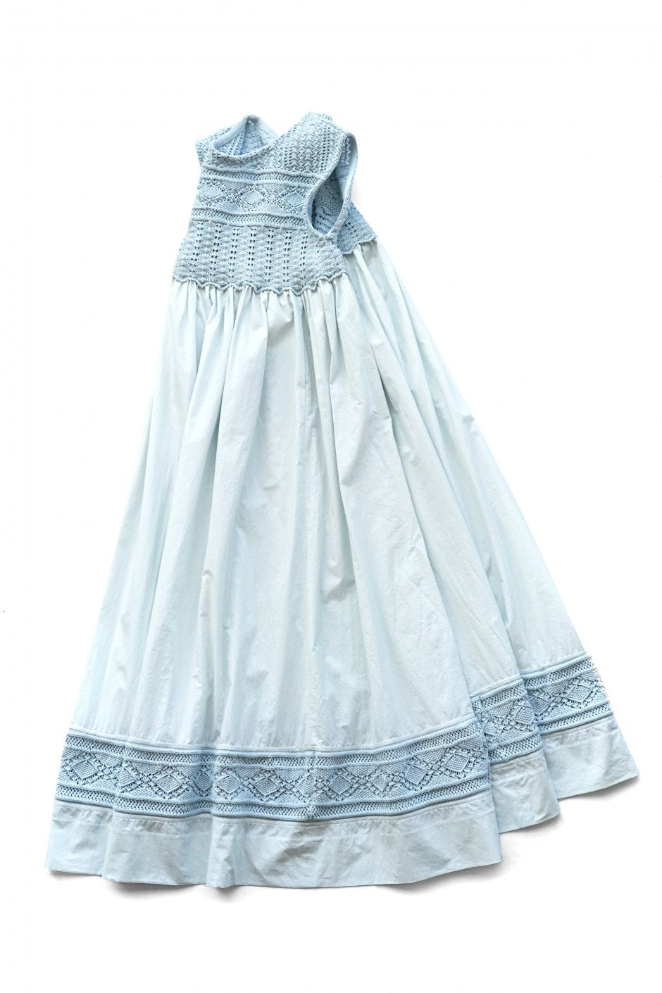 WRYHT ★★★ - EXCLUSIVE LACE PETTICOAT PATTERN DRESS - AZUR