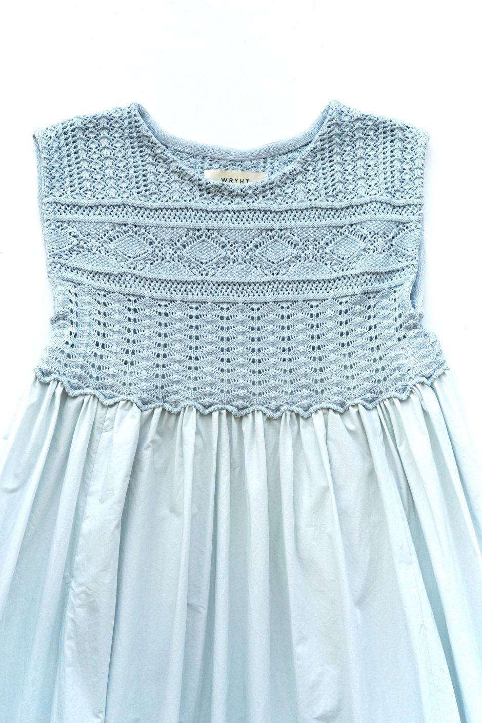 WRYHT ★★★ - EXCLUSIVE LACE PETTICOAT PATTERN DRESS - AZUR