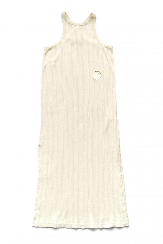 WRYHT - X-BACK RIBBED TANK DRESS - NATURAL