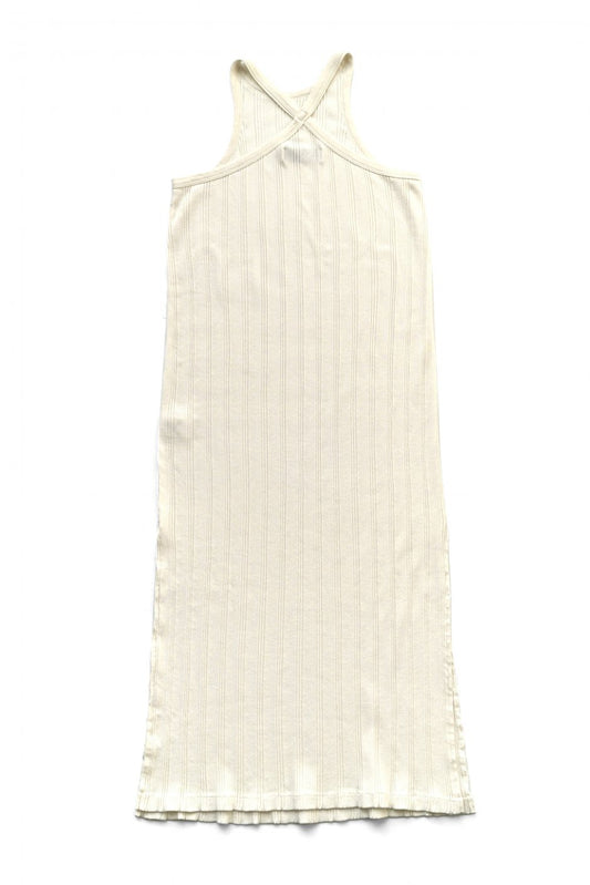 WRYHT - X-BACK RIBBED TANK DRESS - NATURAL