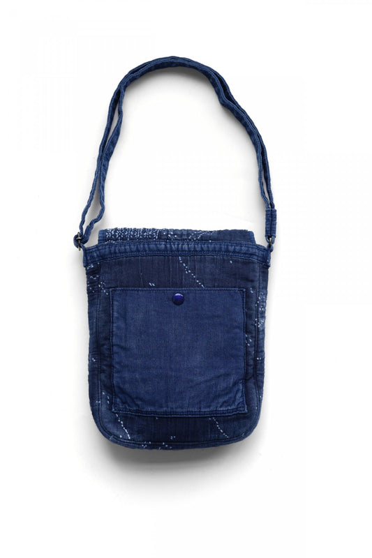 Porter Classic - KOGIN FLAP OVER SHOULDER BAG - BLUE