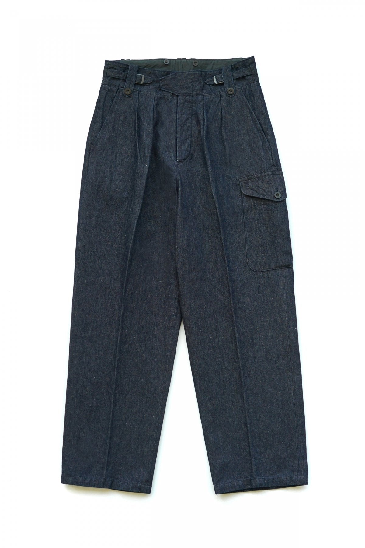 Nigel Cabourn - 50'S BATTLE DRESS PANT - C/L DENIM INDIGO