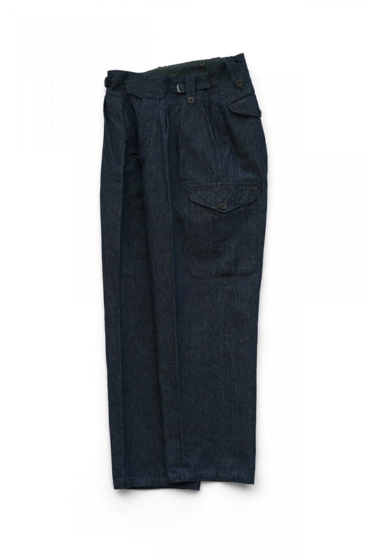 Nigel Cabourn - 50'S BATTLE DRESS PANT - C/L DENIM INDIGO