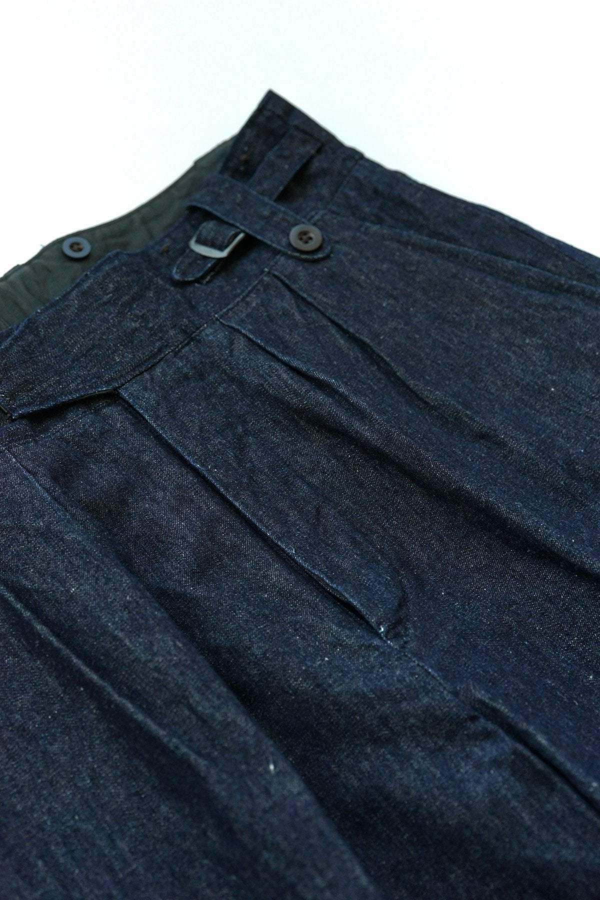 Nigel Cabourn - 50'S BATTLE DRESS PANT - C/L DENIM INDIGO