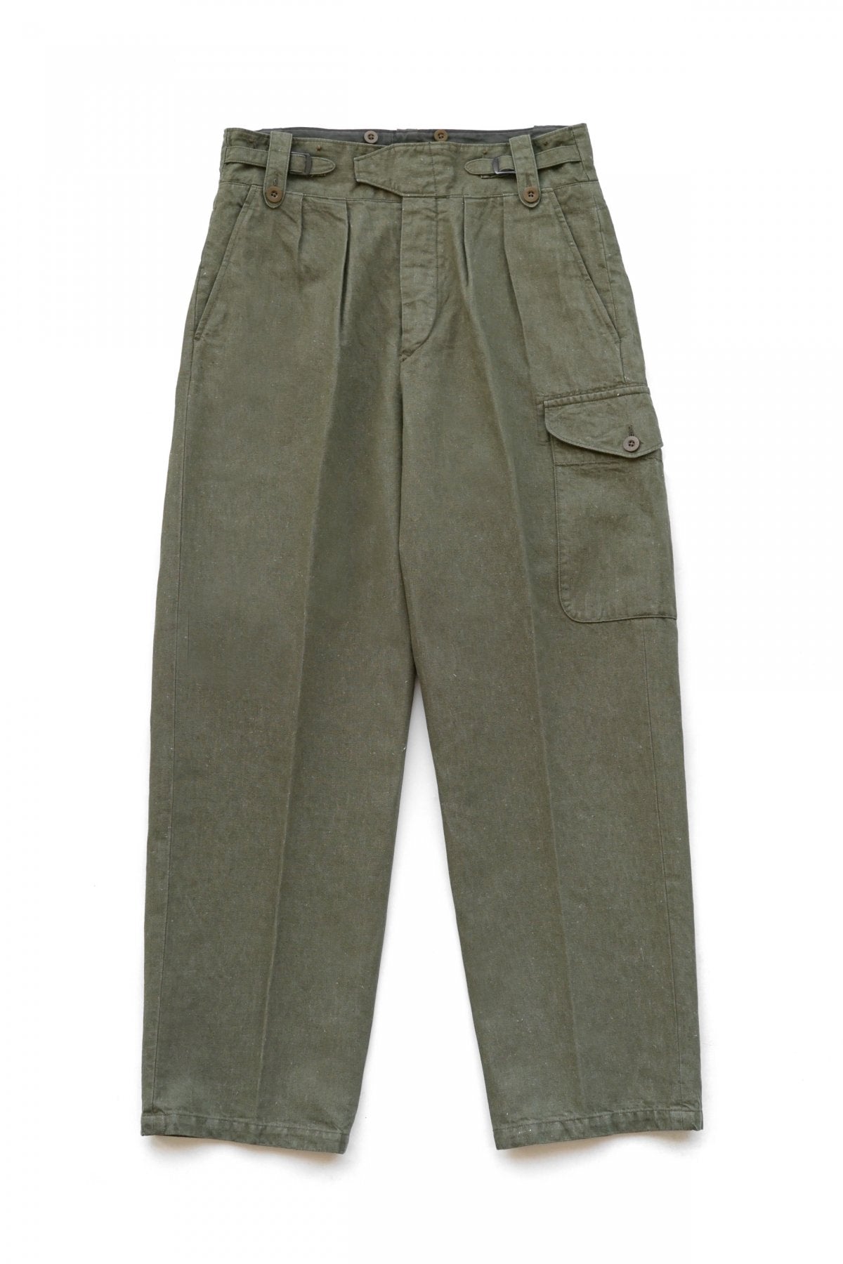 Nigel Cabourn - 50'S BATTLE DRESS PANT - C/L DENIM OLIVE