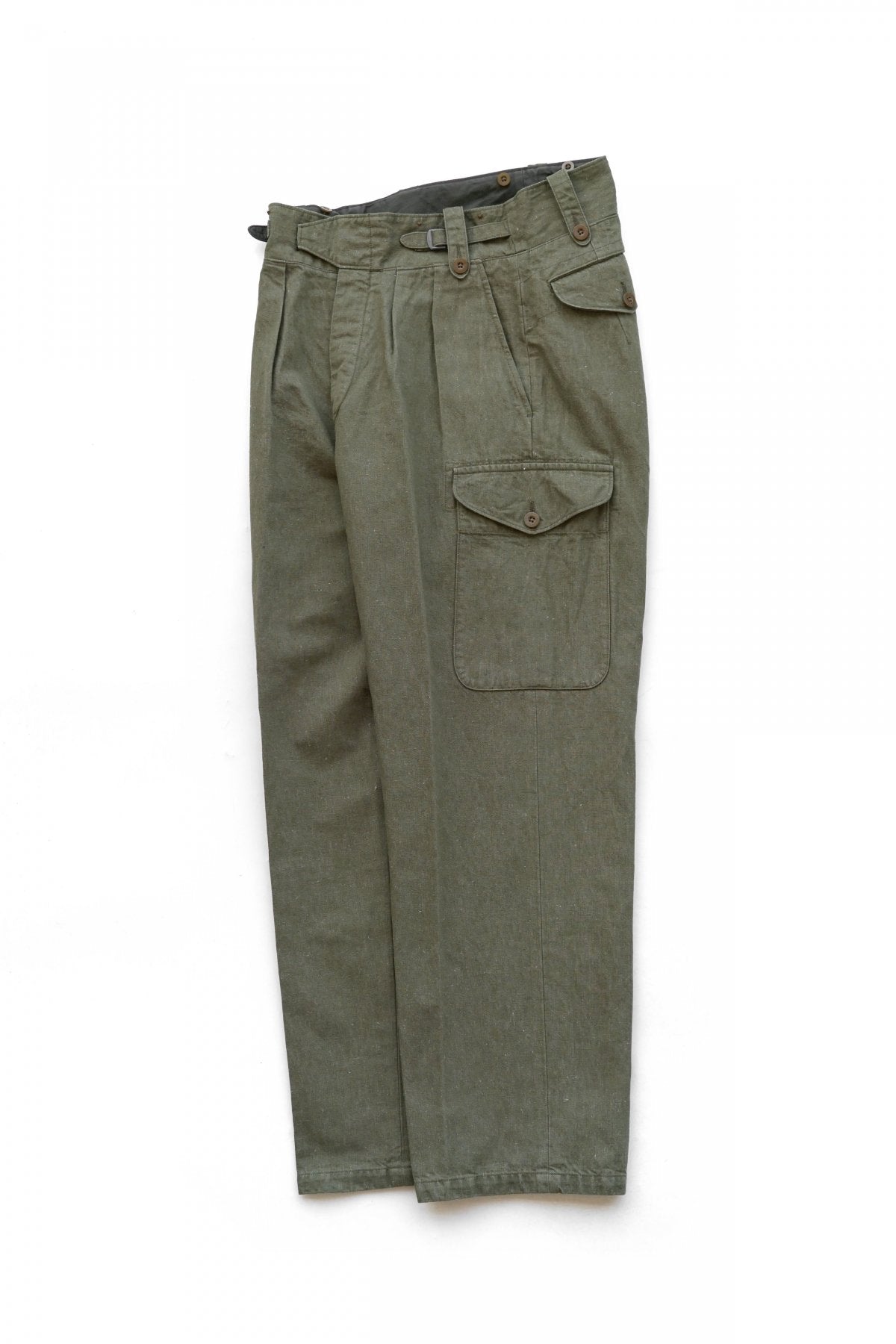 Nigel Cabourn - 50'S BATTLE DRESS PANT - C/L DENIM OLIVE