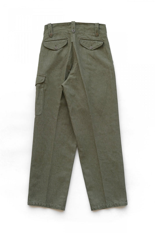 Nigel Cabourn - 50'S BATTLE DRESS PANT - C/L DENIM OLIVE