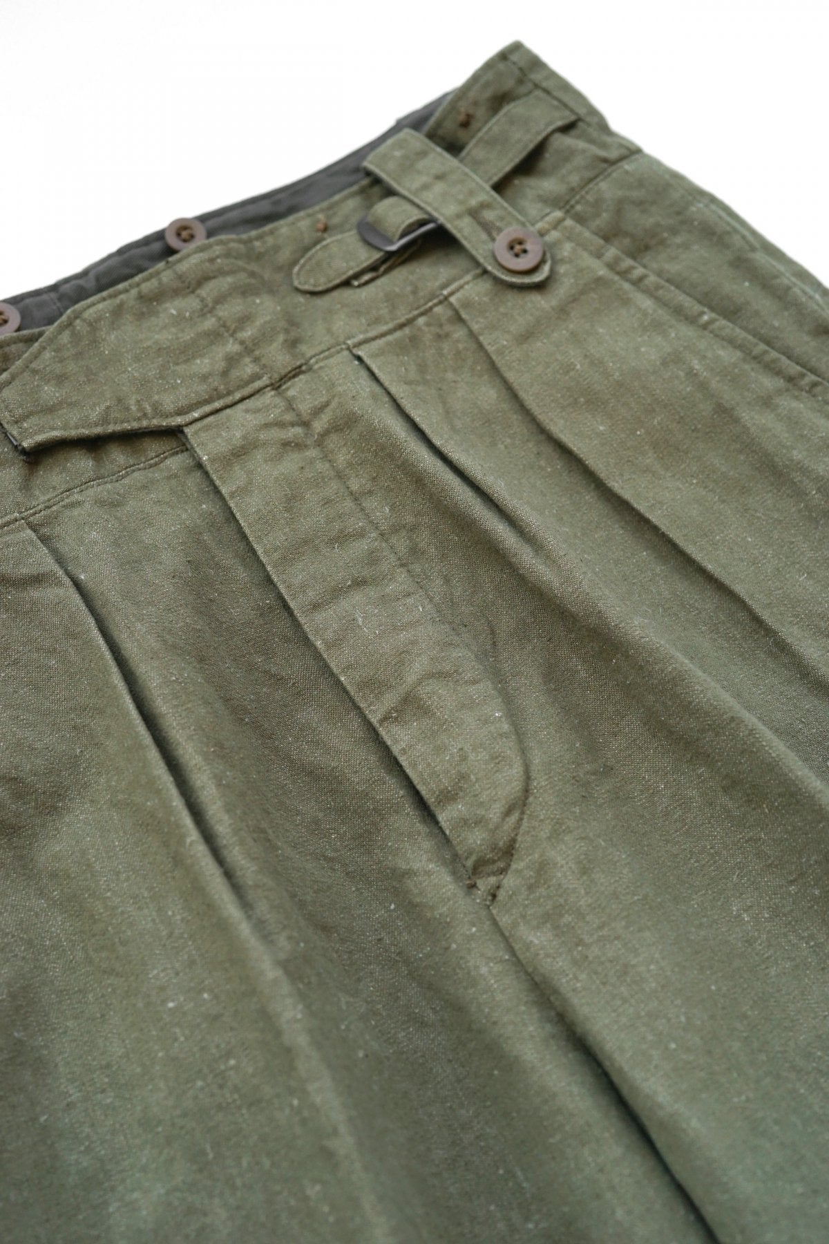 Nigel Cabourn - 50'S BATTLE DRESS PANT - C/L DENIM OLIVE