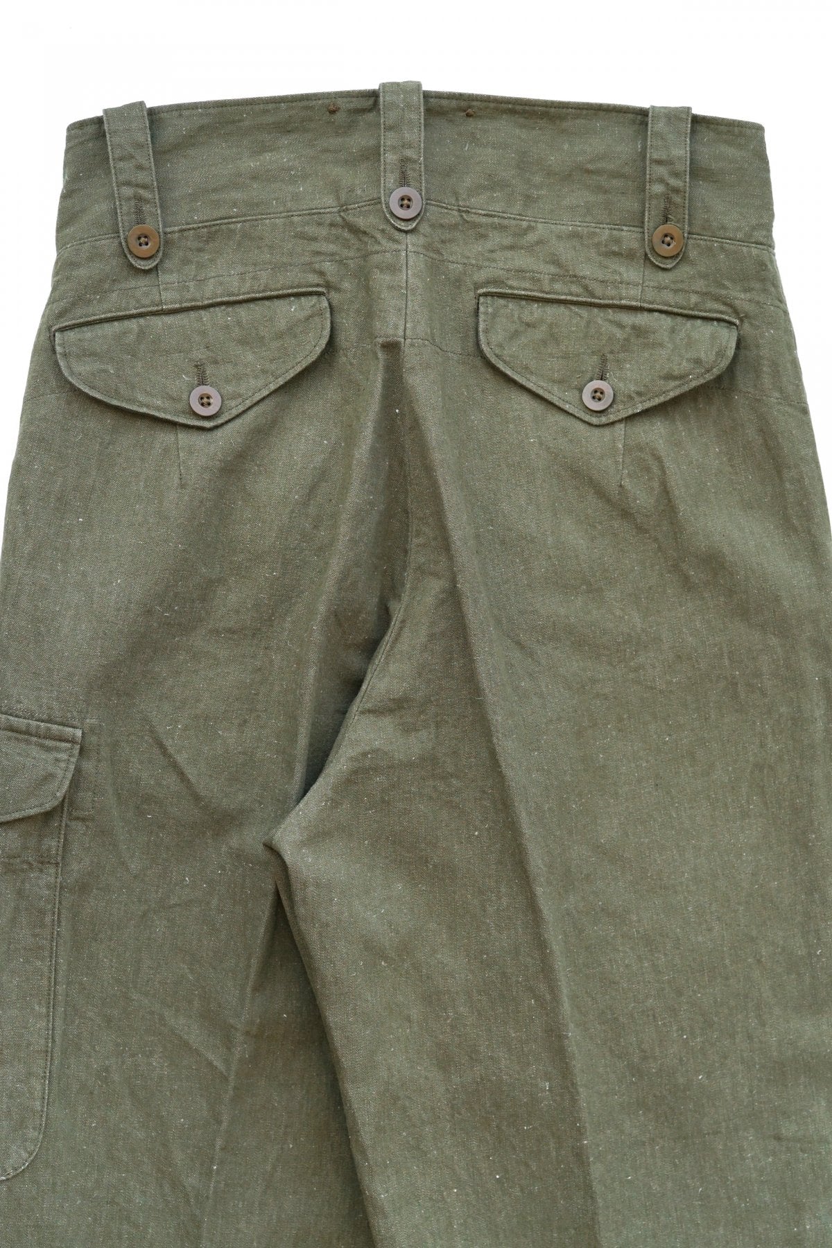 Nigel Cabourn - 50'S BATTLE DRESS PANT - C/L DENIM OLIVE