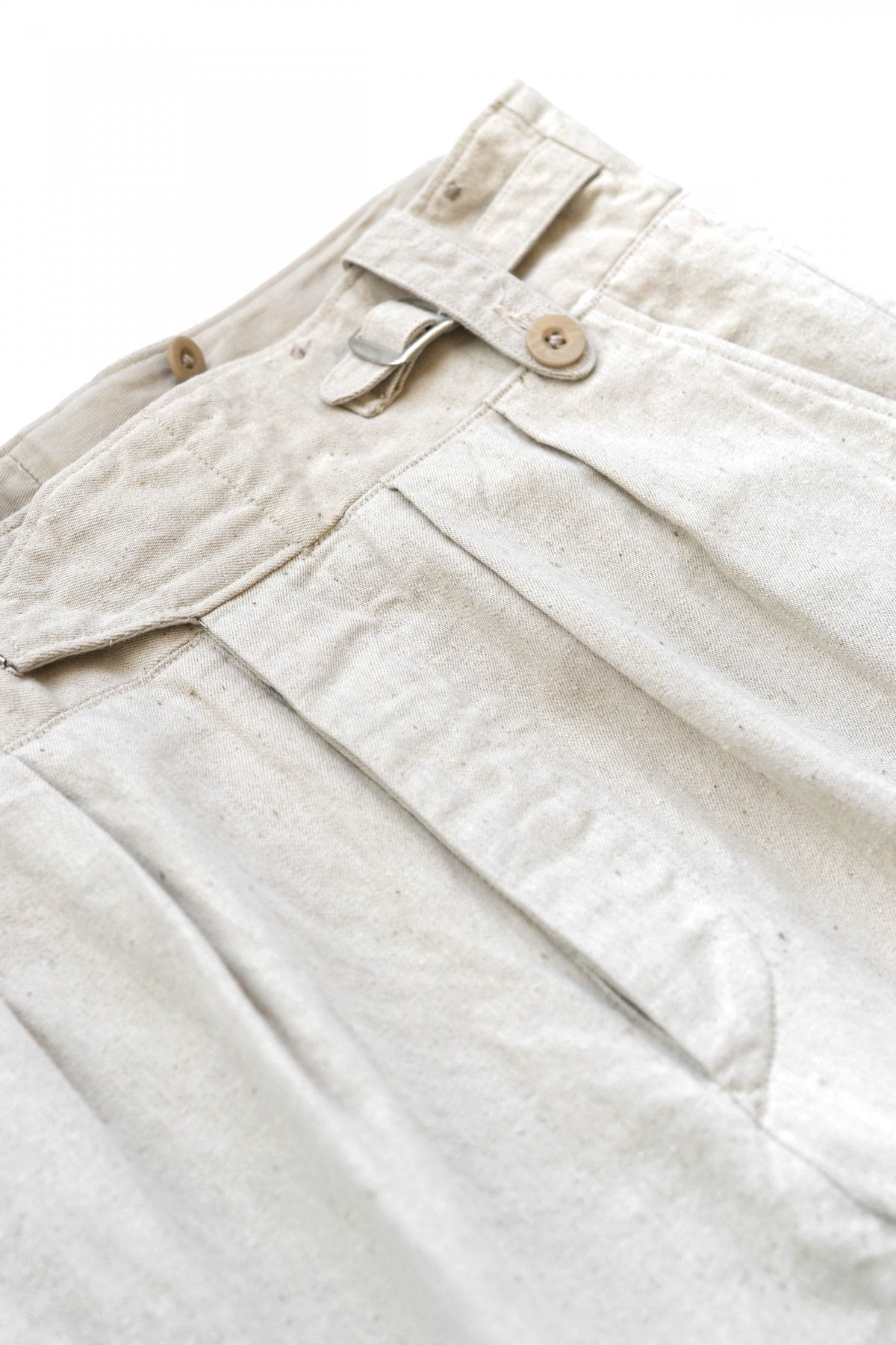 Nigel Cabourn - 50'S BATTLE DRESS PANT - C/L DENIM IVORY