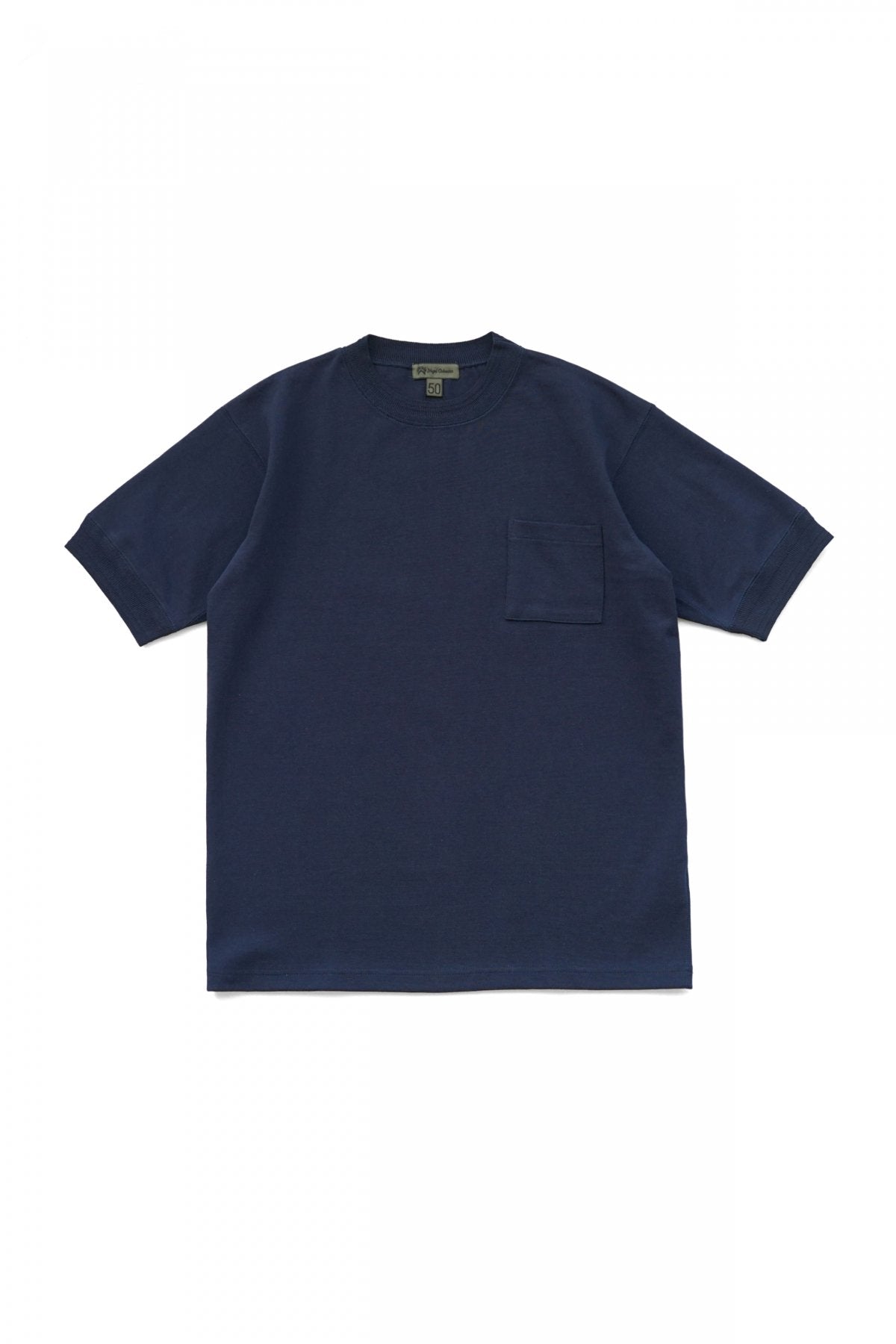 Nigel Cabourn - 40s WORK CREW NECK S/S -  NAVY