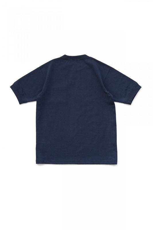 Nigel Cabourn - 40s WORK CREW NECK S/S -  NAVY