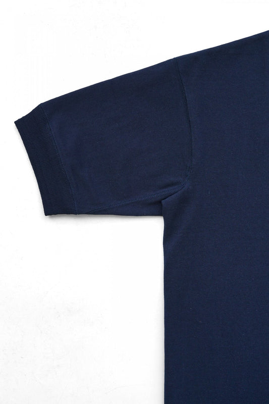 Nigel Cabourn - 40s WORK CREW NECK S/S -  NAVY