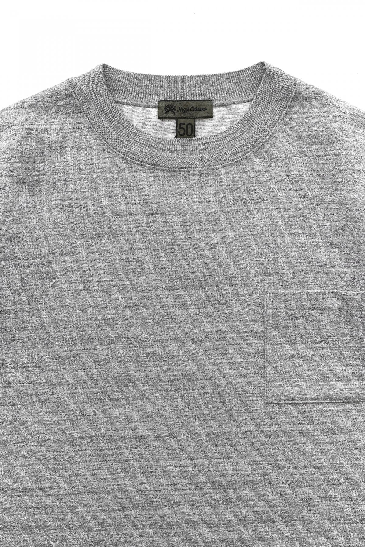 Nigel Cabourn - 40s WORK CREW NECK S/S -  GREY