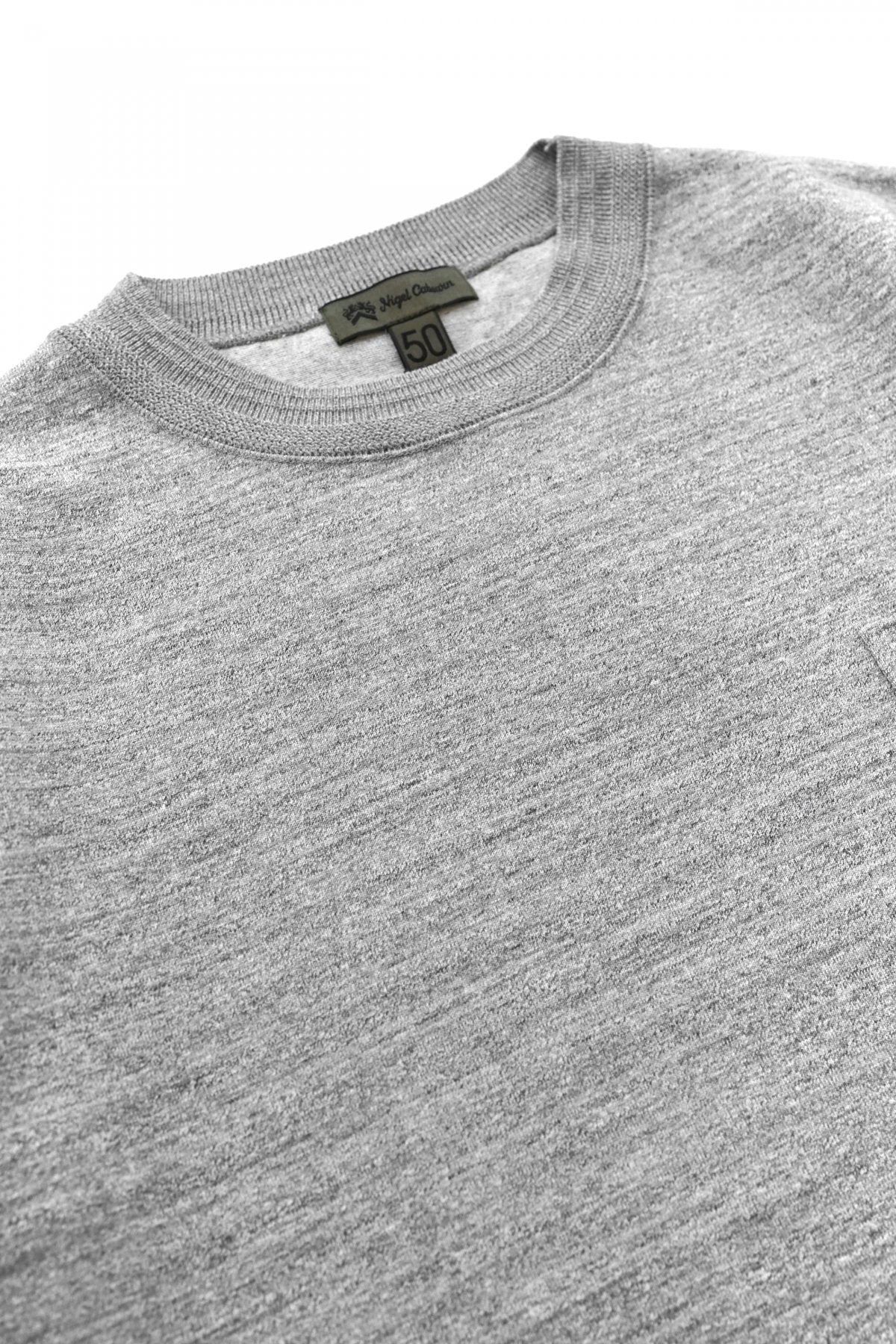 Nigel Cabourn - 40s WORK CREW NECK S/S -  GREY