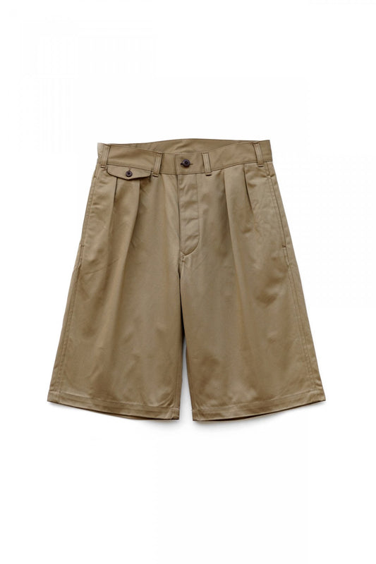 Nigel Cabourn - OFFICERS SHORT CHINO - BEIGE