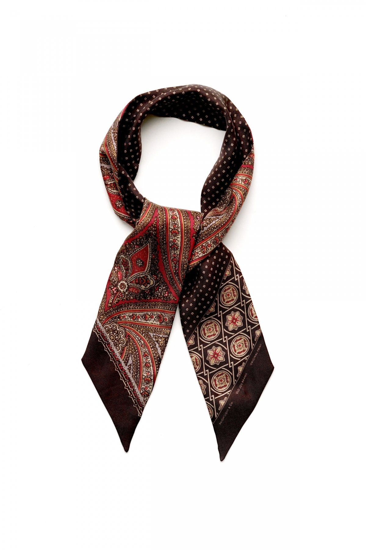 OLD JOE - SILK SCARF TIE - ESPRRESO