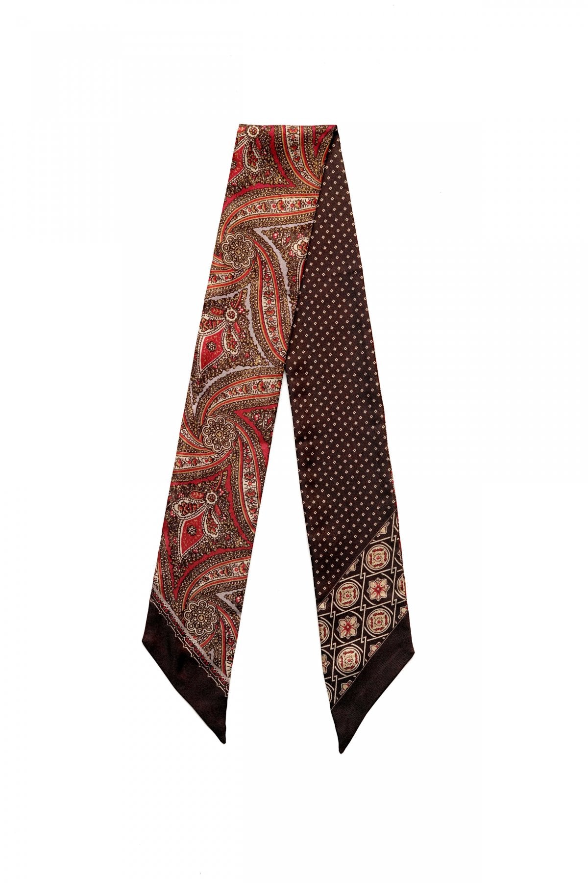 OLD JOE - SILK SCARF TIE - ESPRRESO