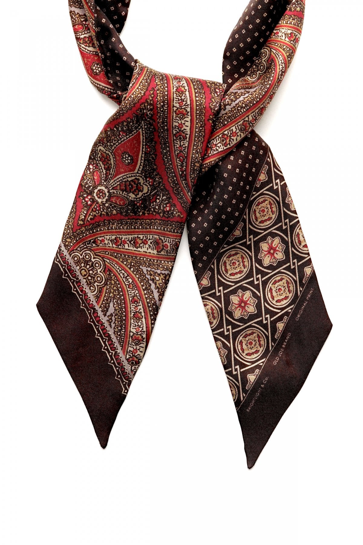 OLD JOE - SILK SCARF TIE - ESPRRESO