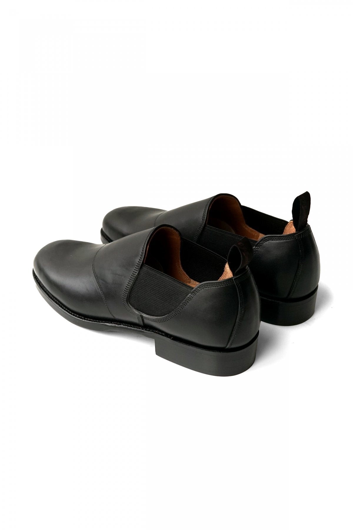 OLD JOE - "The Gardenr" STUNNING LEATHER SIDE-GORE SHOES - BLACK