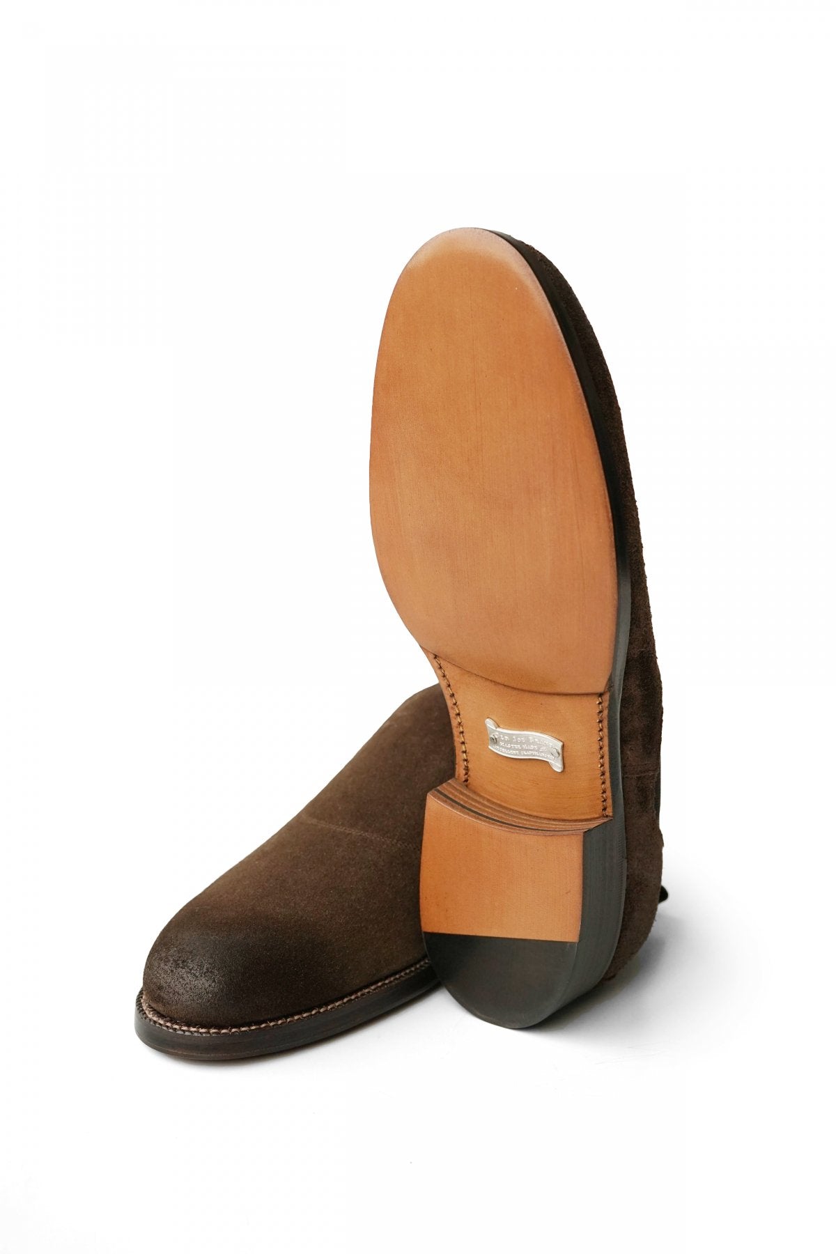 OLD JOE - "The Gardenr" STUNNING LEATHER SIDE-GORE SHOES - CHESTNUT