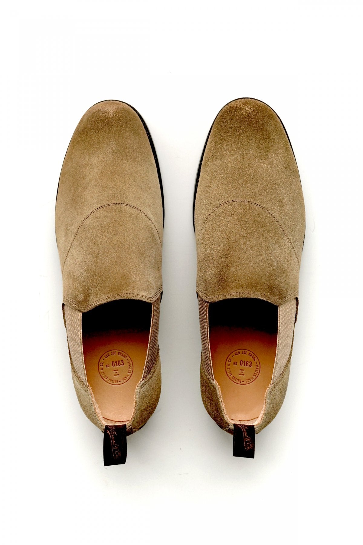 OLD JOE - "The Gardenr" STUNNING LEATHER SIDE-GORE SHOES - SAND