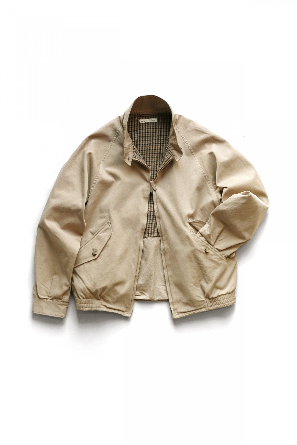 OLD JOE - ZIP-FRONT DRIVERS JACKET - SAND