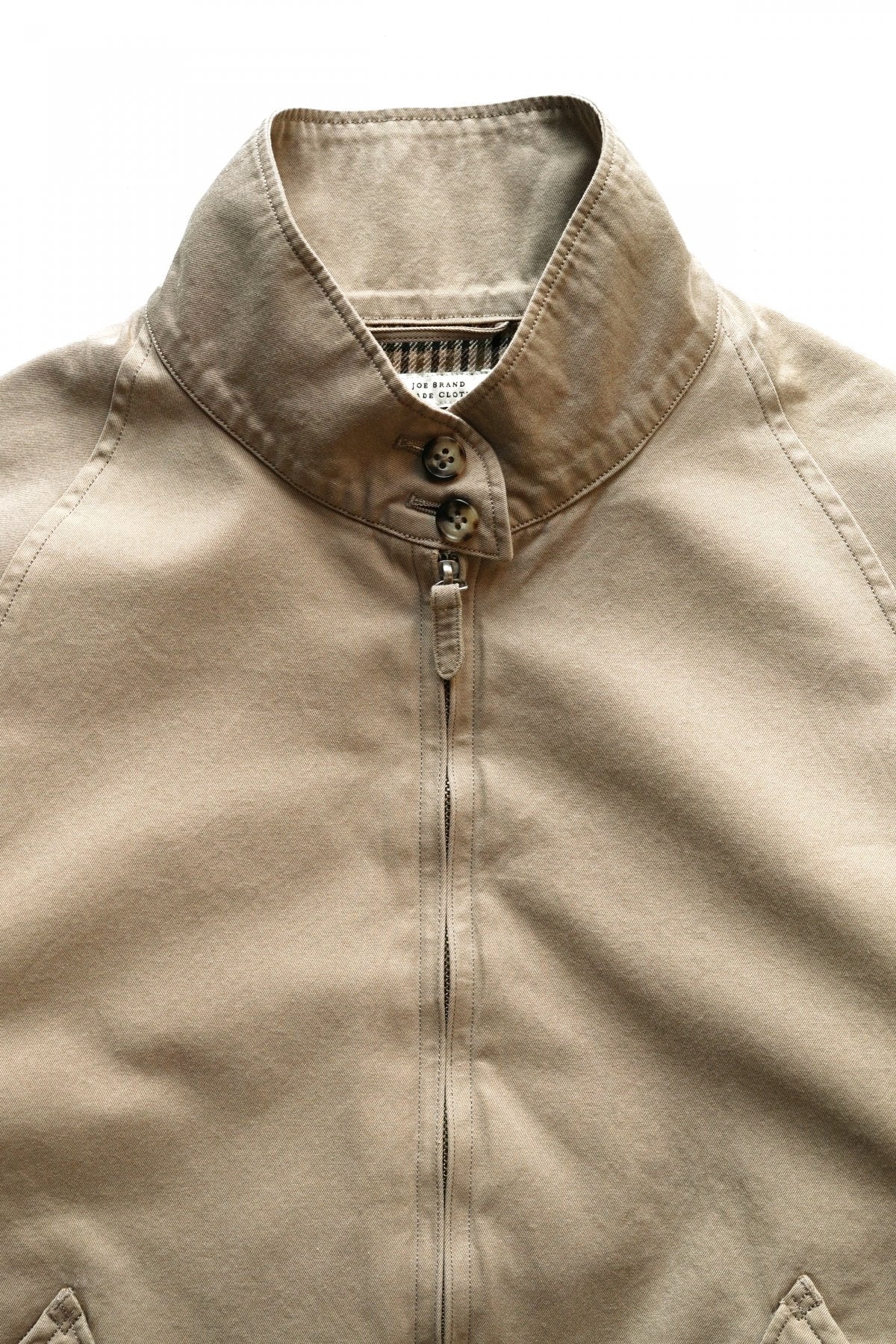 OLD JOE - ZIP-FRONT DRIVERS JACKET - SAND