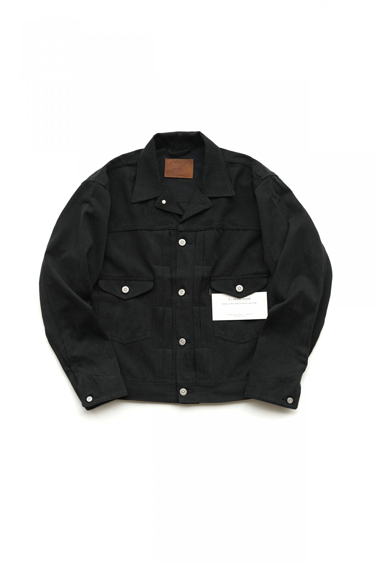 OLD JOE - OPEN COLLAR RANCH JACKET - FADE BLACK DENIM