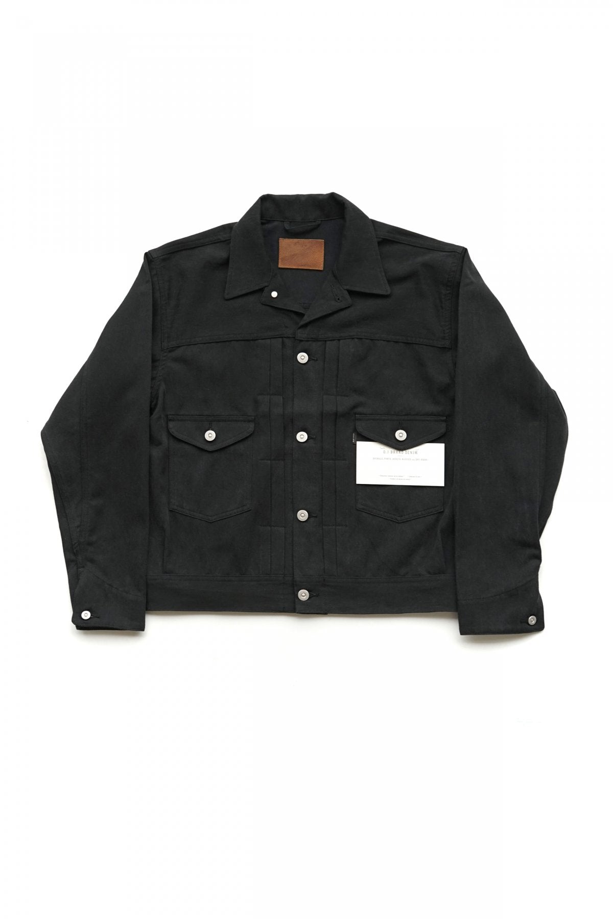 OLD JOE - OPEN COLLAR RANCH JACKET - FADE BLACK DENIM