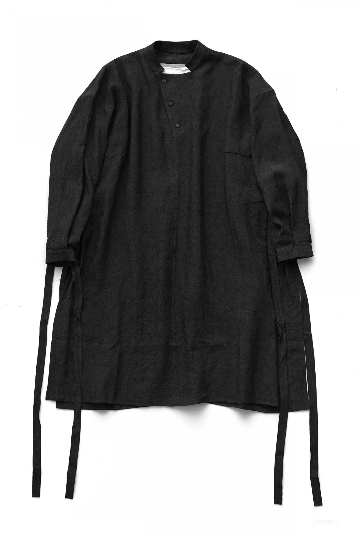 toogood - THE ARTIST SMOCK - LAUNDERED LINEN - CHARCOAL