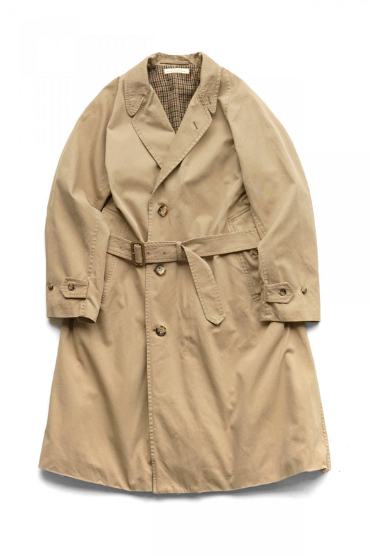 OLD JOE - BELTED WAIST DUSTER COAT - SAND